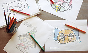 お絵書きコーナー