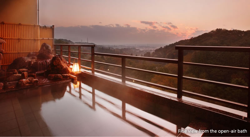 Fine view from the open-air bath for women