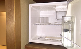 枕元には「おそうじ完了」のお知らせ