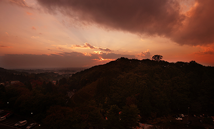 殿方 展望露天風呂（夕景時）